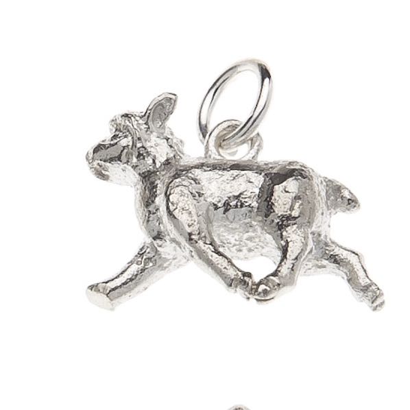 Sterling Silver Sheep Charm Necklace