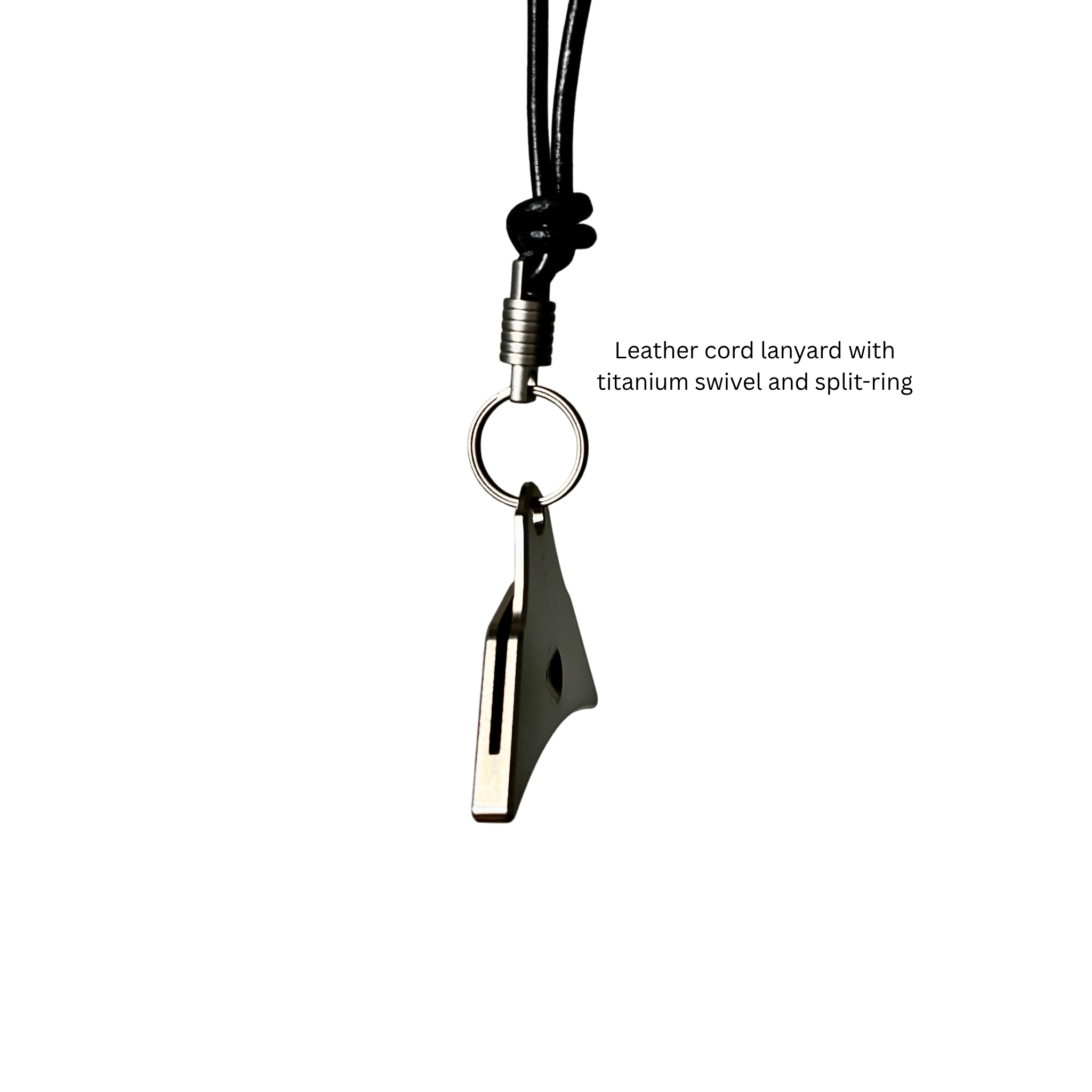 Adjustable Leather Cord Lanyard & Clip