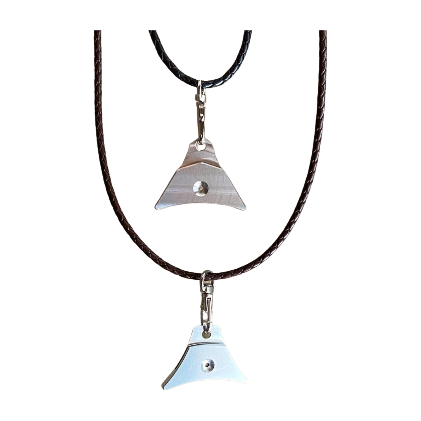 Logan whistles and braided leather lanyards