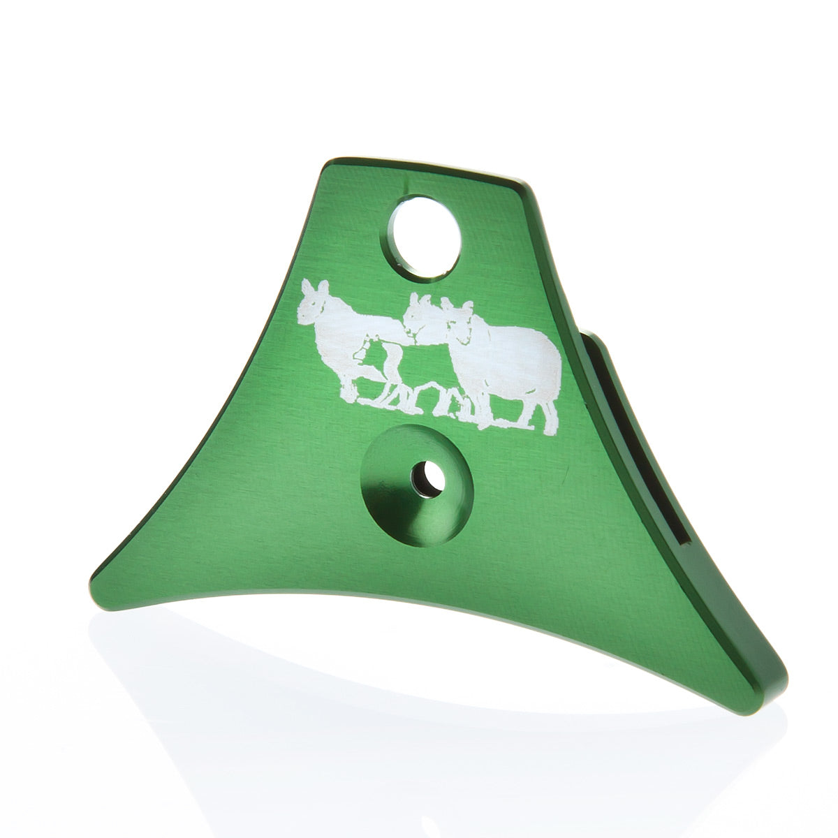Engraved Logan A1 Aluminium Sheepdog Whistle in green