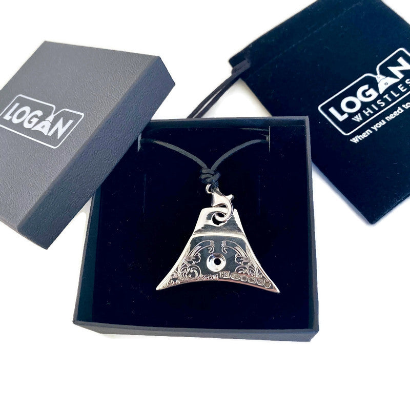 Engraved Sterling Silver Sheepdog Training Whistle