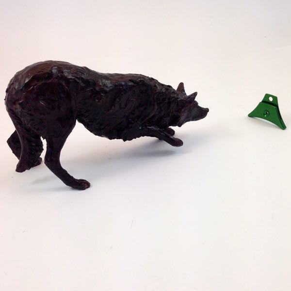 Bronze Border Collie Sculpture