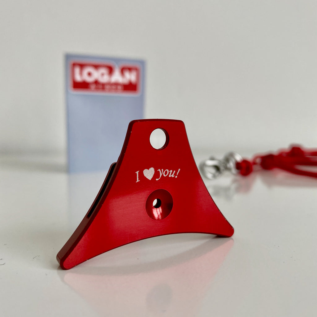 Logan A1 Dog Training Whistle - Anodized Aluminum, Long-Range (Pink)