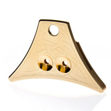 brass shepherds whistle Celtic back view