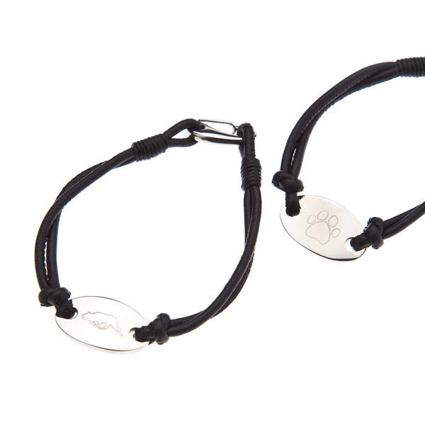 Nappa Leather Border Collie Bracelet