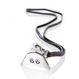 Celtic pattern engraved on Logan 304 stainless steel whistle and luxury leather lanyard