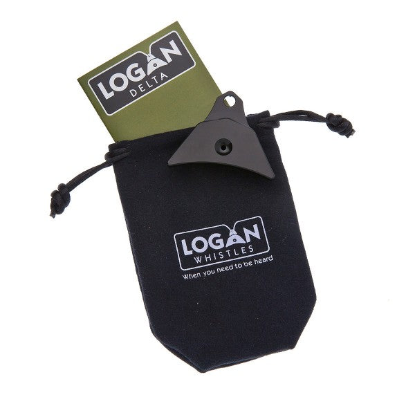 Logan Delta Delrin non metallic sheepdog whistle and pouch