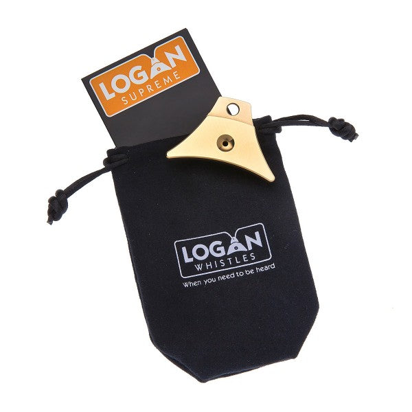 Logan Supreme Solid Brass Shepherd's Whistle