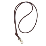 Luxury leather lanyard and swivel clip