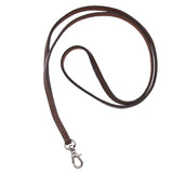 Soft Slimline Italian Leather Long Lanyard