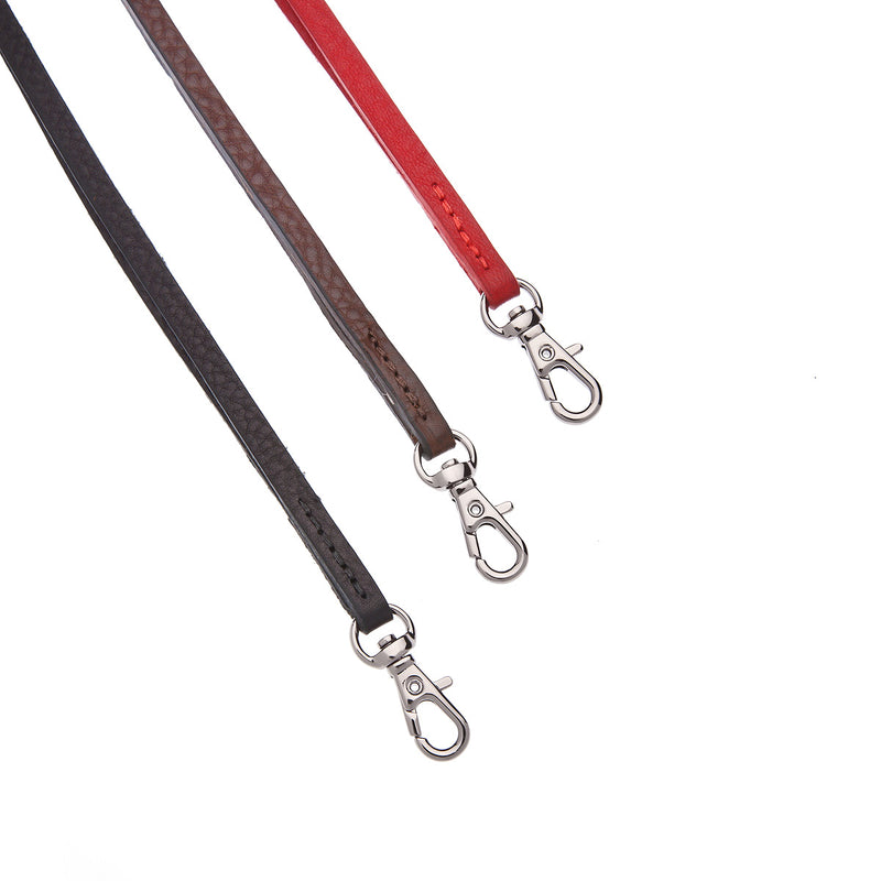 Soft Slimline Italian Leather Long Lanyards