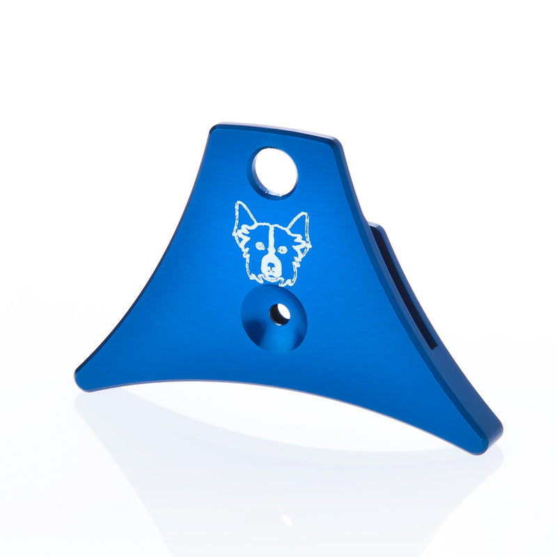 Engraved Logan A1 Aluminium Sheepdog Whistle in blue
