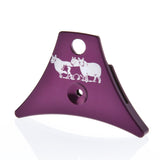 Purple sheepdog whistle with sheep and collie design