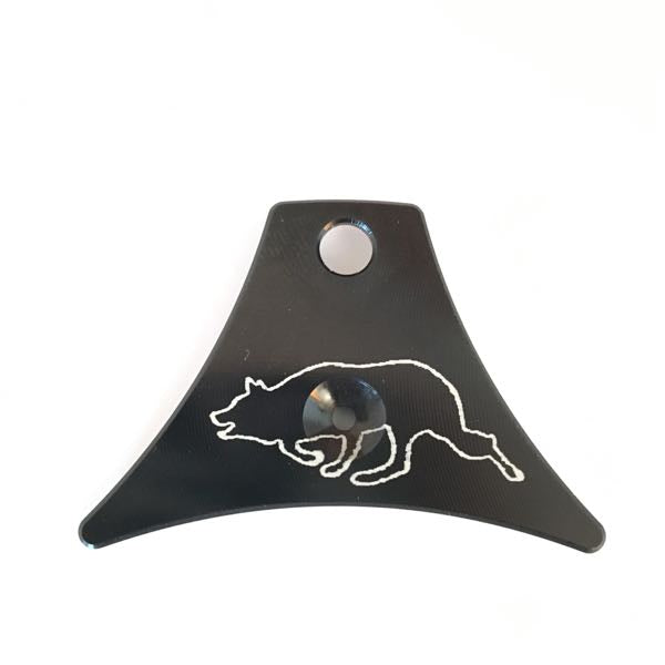 Logan A1 Black large collie etched design