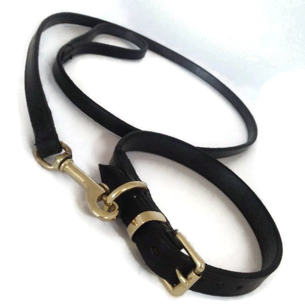 English Bridle Leather Dog Collar
