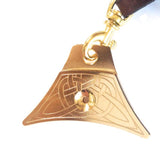 Logan Supreme brass sheepdog whistle with Celtic engraved design
