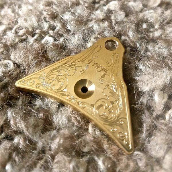 Personalised brass sheepdog whistle
