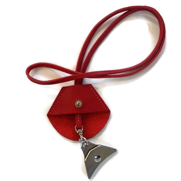 Italian Leather Sheepdog Whistle Case & Lanyard