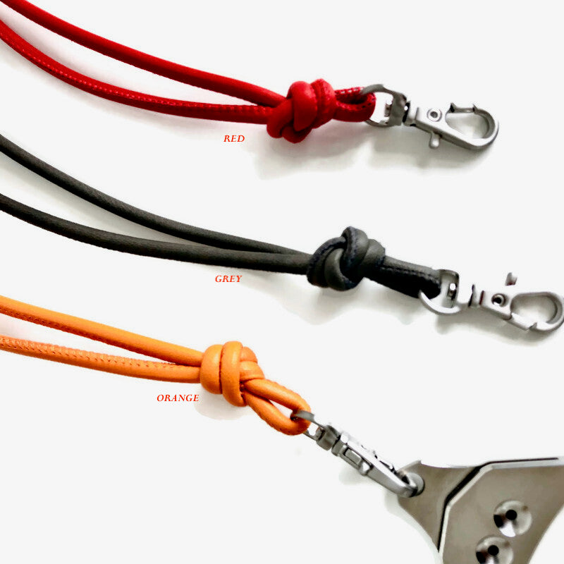 Leather Lanyard - Soft Lamb Nappa with Swivel Clip
