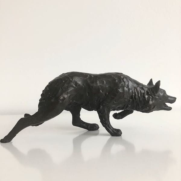 Perfect Pace Bronze Border Collie Sculpture