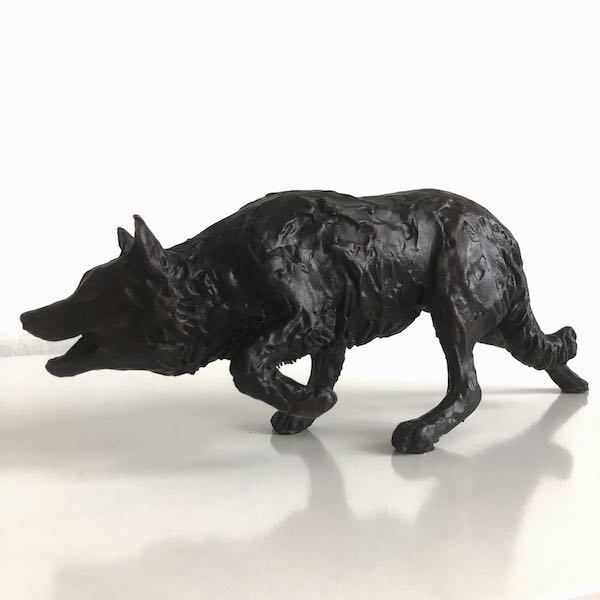 Perfect Pace Bronze Border Collie Sculpture
