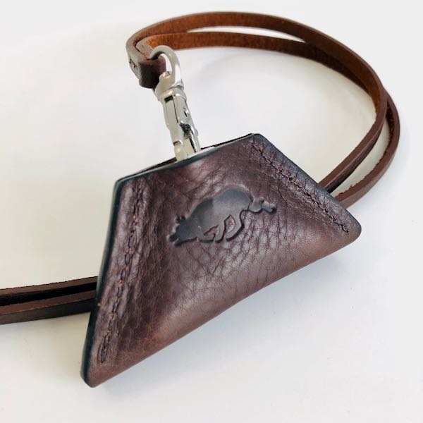 Italian Leather Whistle Case & lanyard
