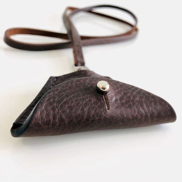 Italian Leather Whistle Case & lanyard