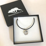 925 Sterling Silver Charm With Engraved Paw