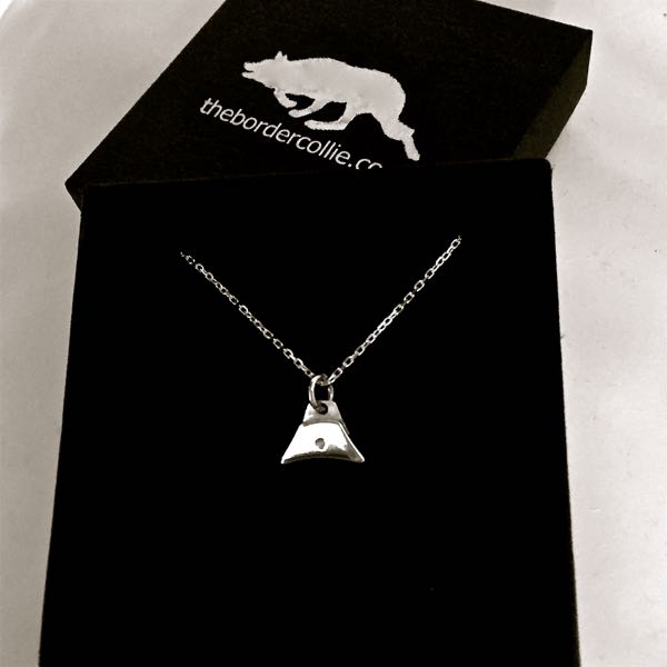 Sterling Silver Sheepdog Whistle Charm Necklace