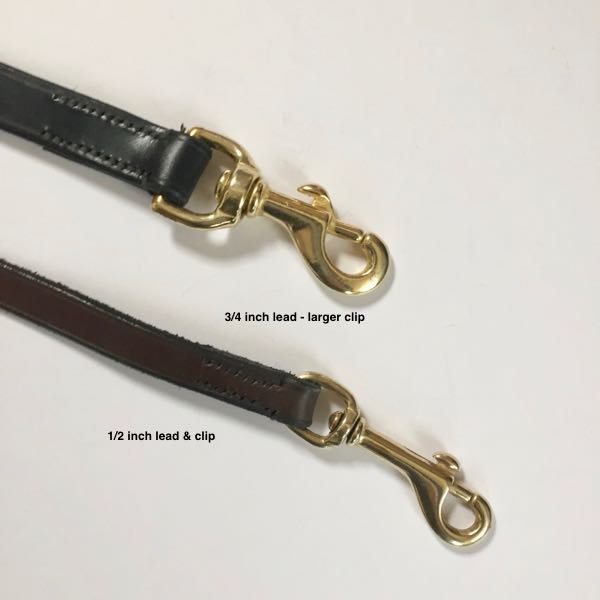 English Bridle Leather Dog Leads