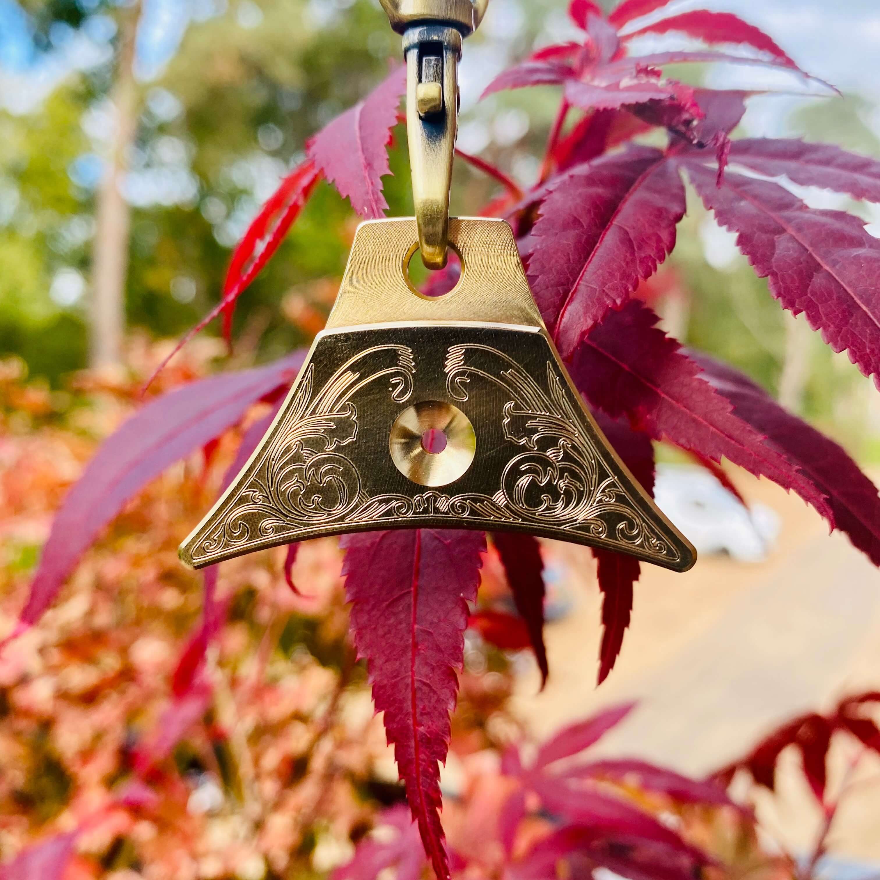 Engraved Logan Supreme Brass Dog Whistle
