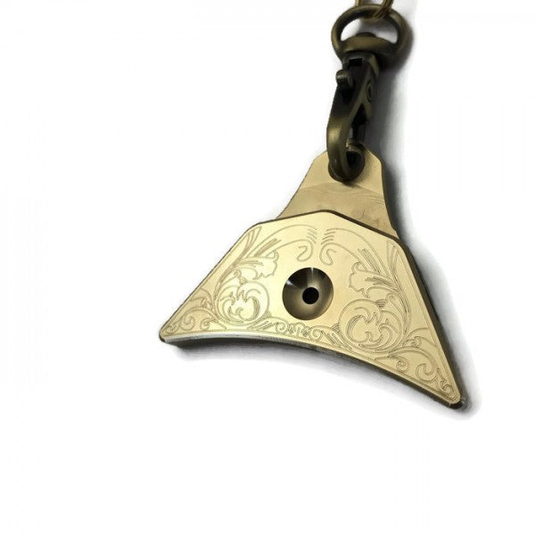 Engraved Logan Ventura Brass Sheepdog Whistle