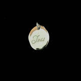 925 Sterling Silver Charm With Engraved Paw