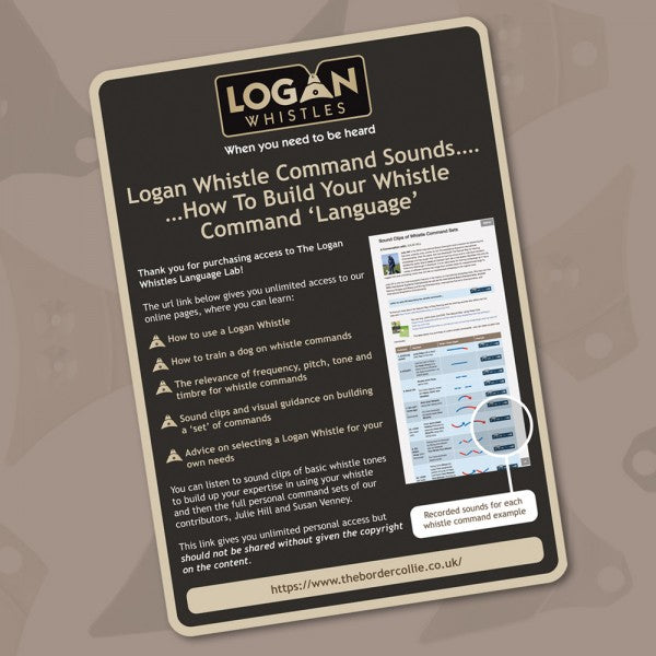 Logan Sheepdog Whistle Command Sounds Guide
