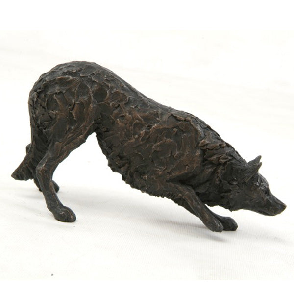 Bronze Border Collie Sculpture