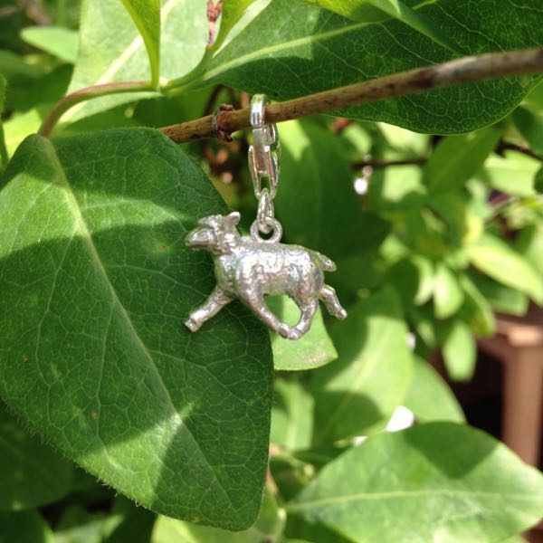 Sterling Silver Sheep Charm Necklace